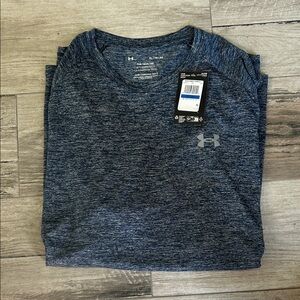 Under Armour Men's Heathered Navy Tee XL